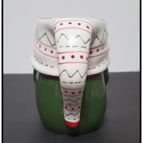 NEW RARE Pottery Barn Christmas Figural Festive Gnome 13 OZ Earthenware - Picture 5 of 7